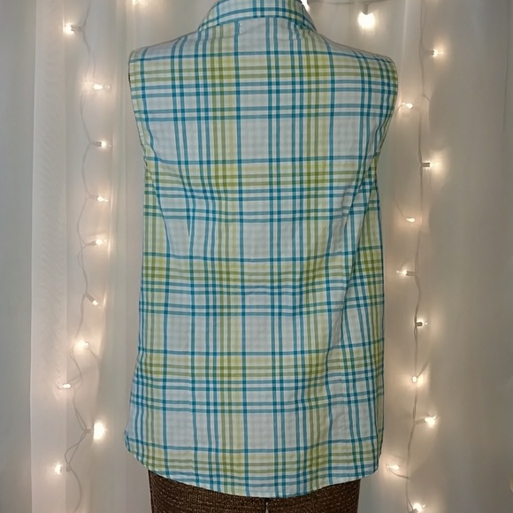 Bit & Bridle sleeveless button down - Picture 3 of 4